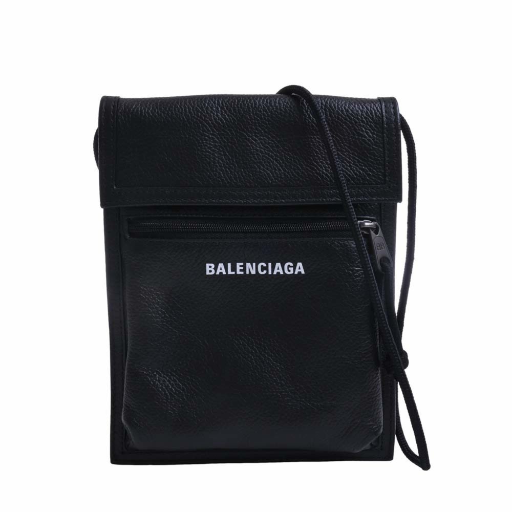BALENCIAGA Leather Explorer Small Pouch Shoulder Bag 532298 Black Women's - Picture 1 of 9